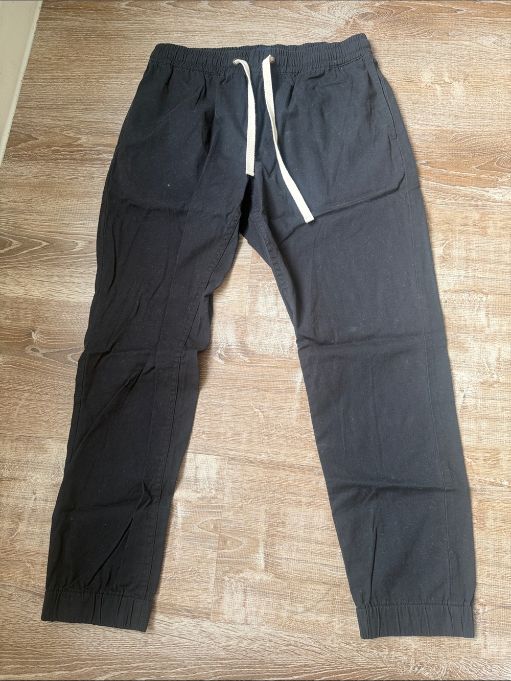 J. Crew Black Jogger Pants with White Drawstring